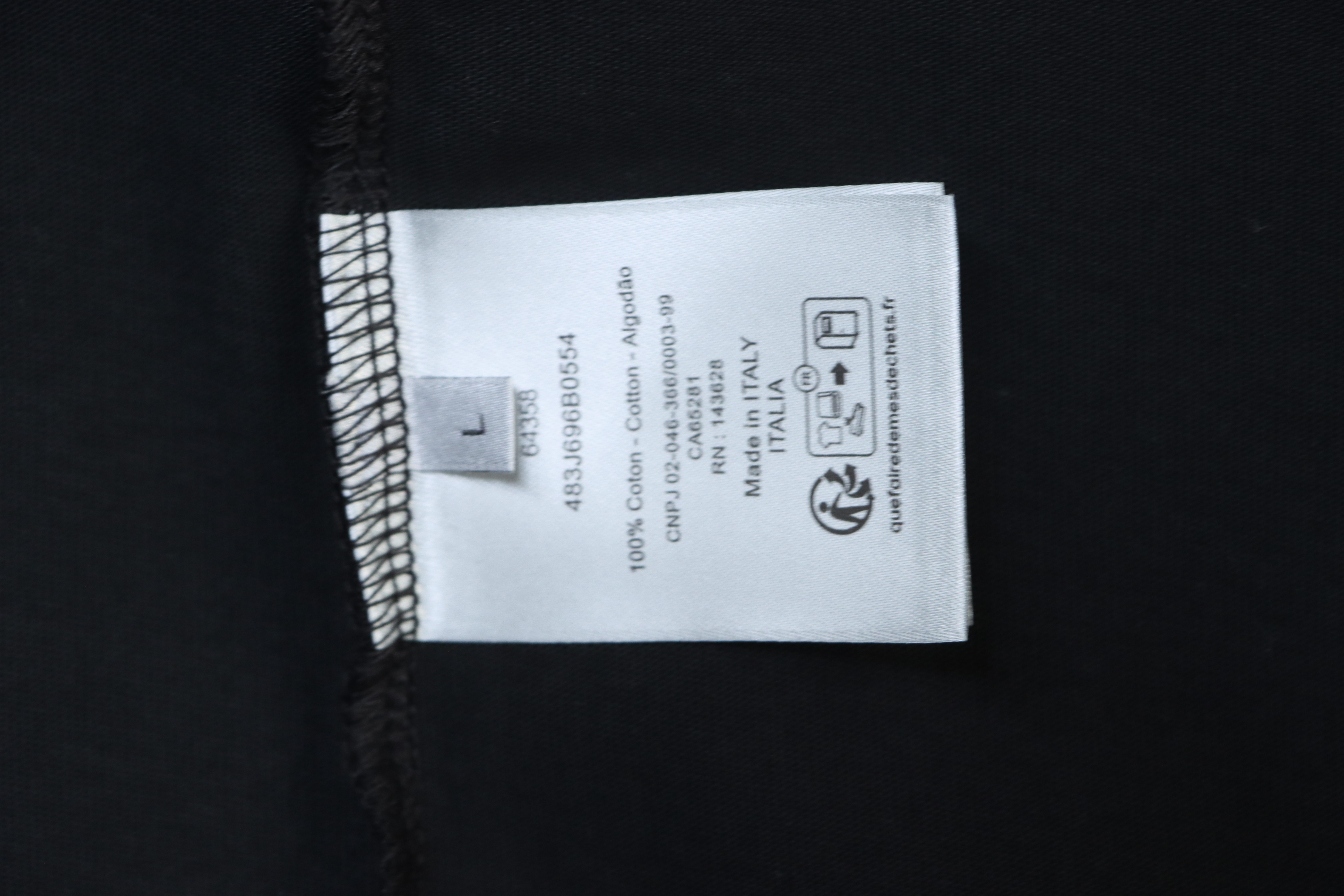 Dior Patch Embroidered T-Shirt Black H140