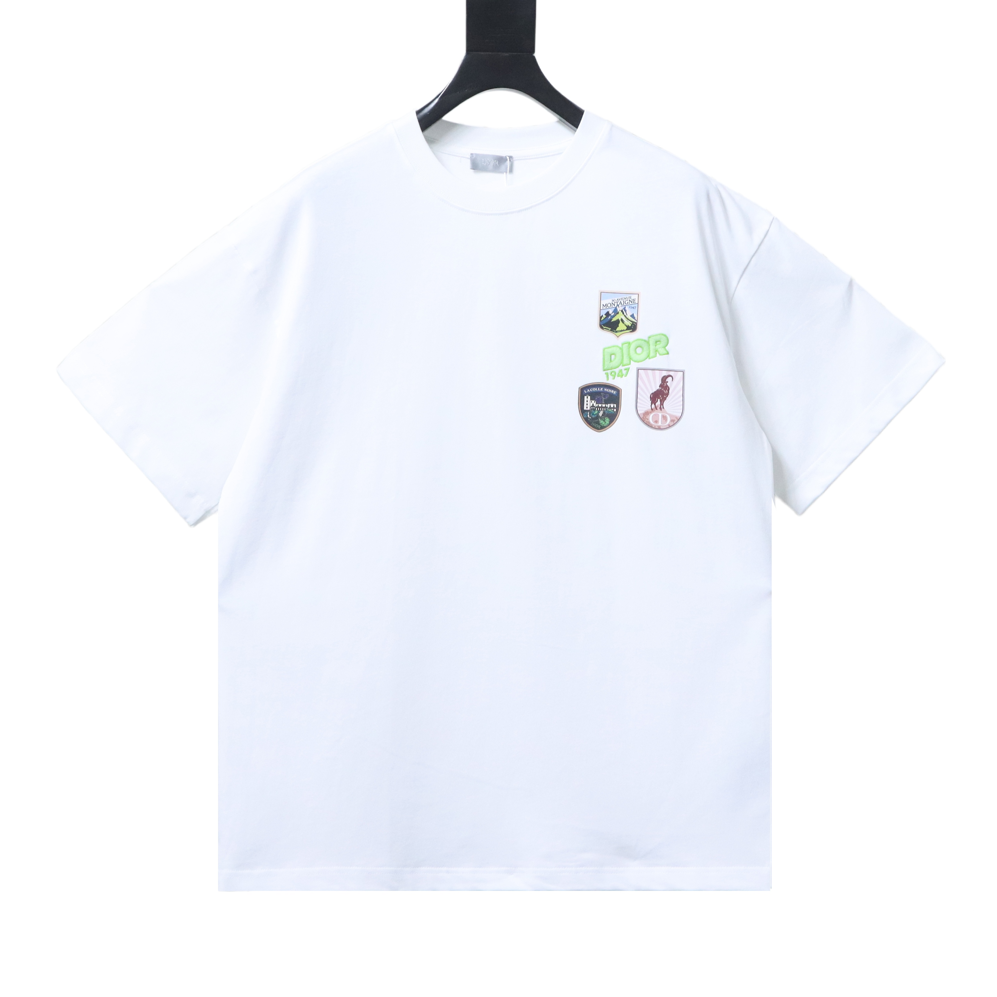 Dior Patch Embroidered T-Shirt White H140