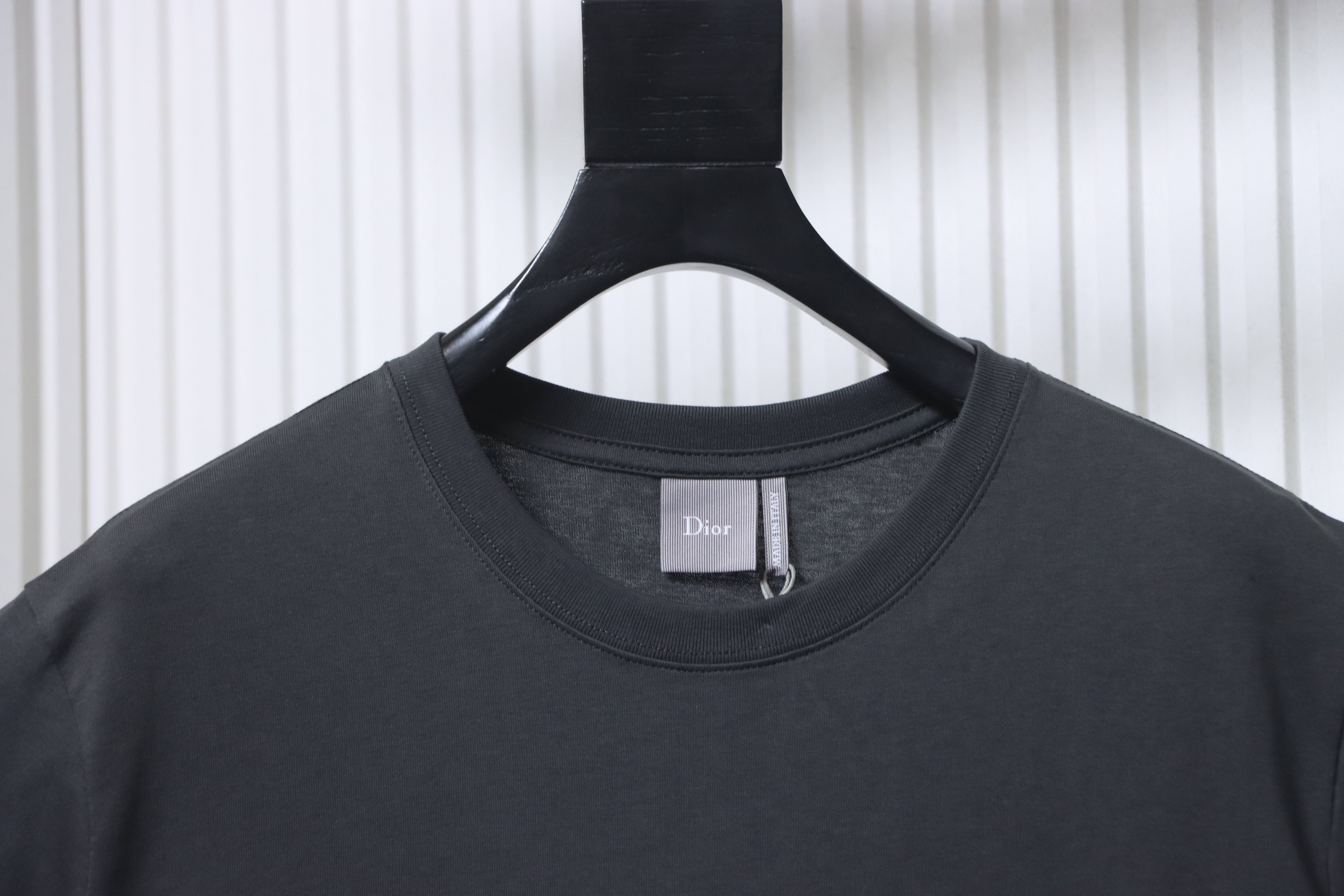 Dior Pocket Leather Patch T-Shirt Black H160