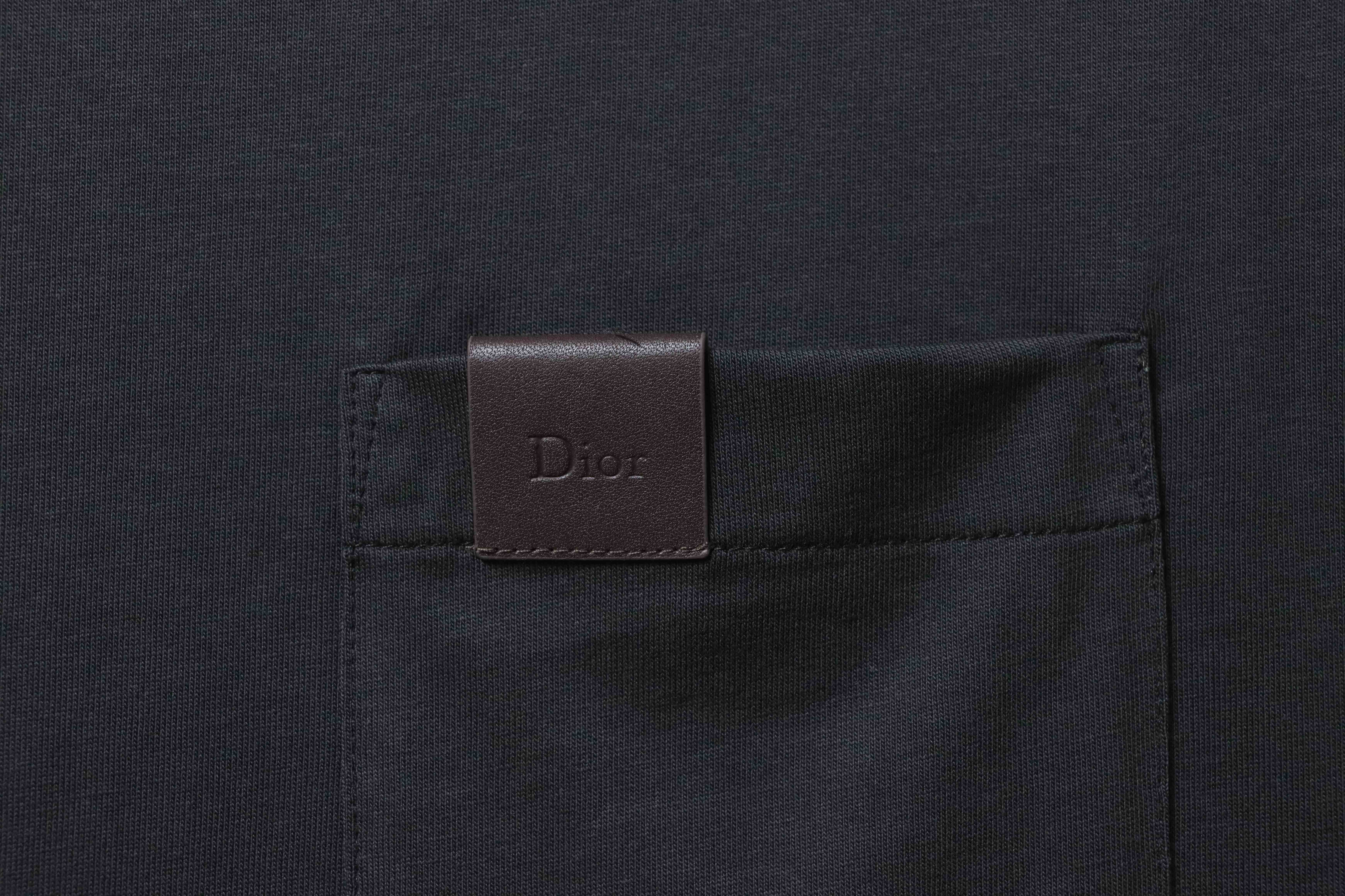 Dior Pocket Leather Patch T-Shirt Black H160