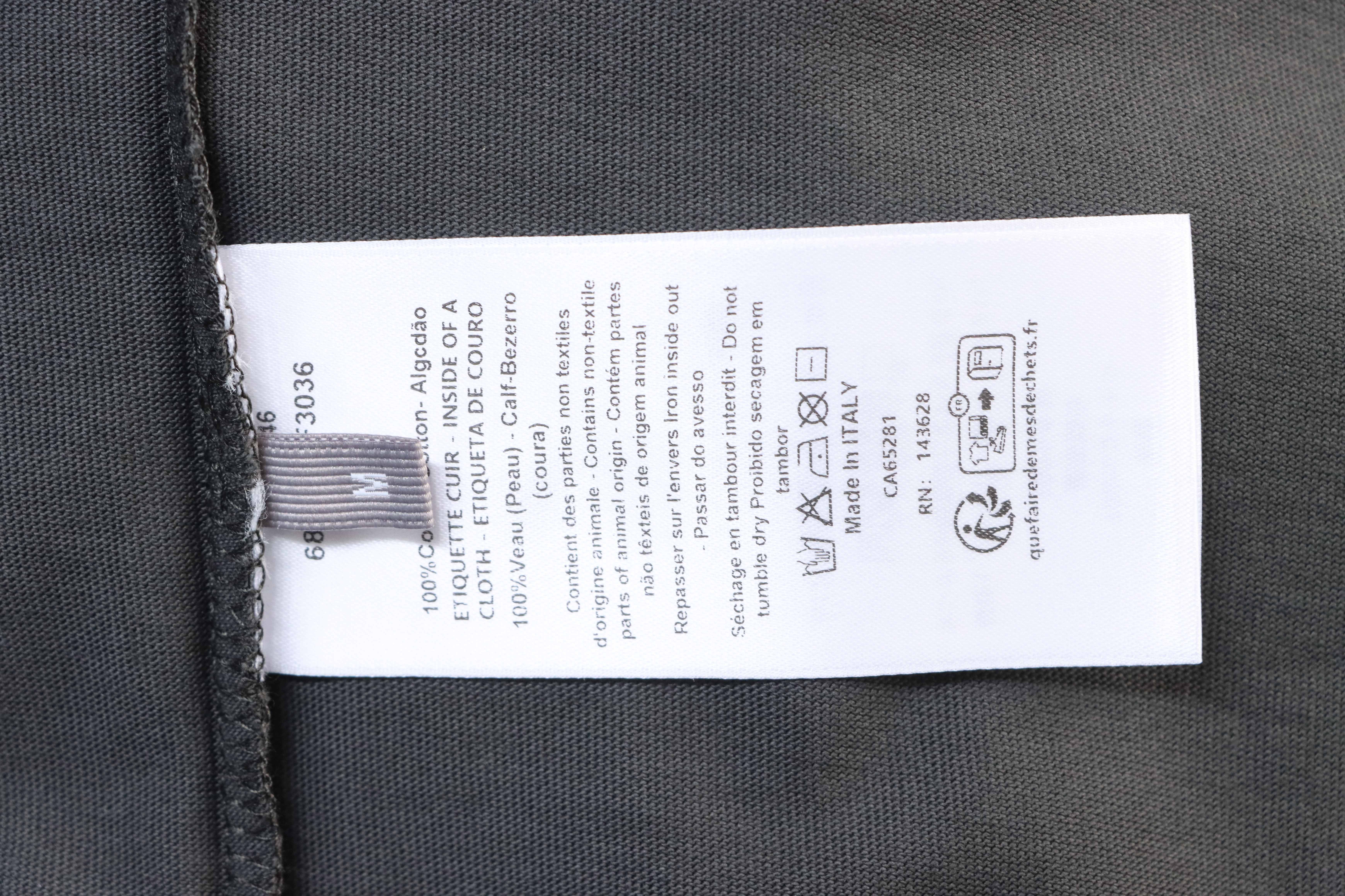 Dior Pocket Leather Patch T-Shirt Black H160