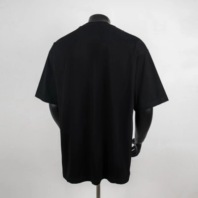 Dior Rhinestone Logo T-Shirt Black 9005 H120 02
