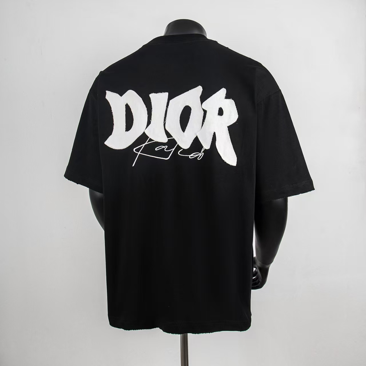 Dior Script Patch T-Shirt Black 9004 H120