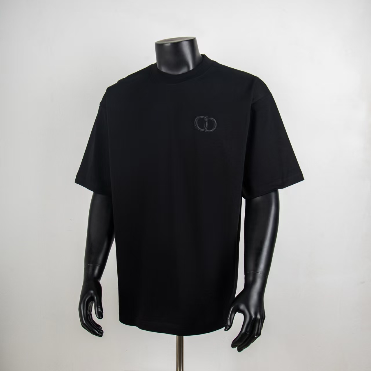 Dior Tonal CD Logo T-Shirt Black 9007 H110