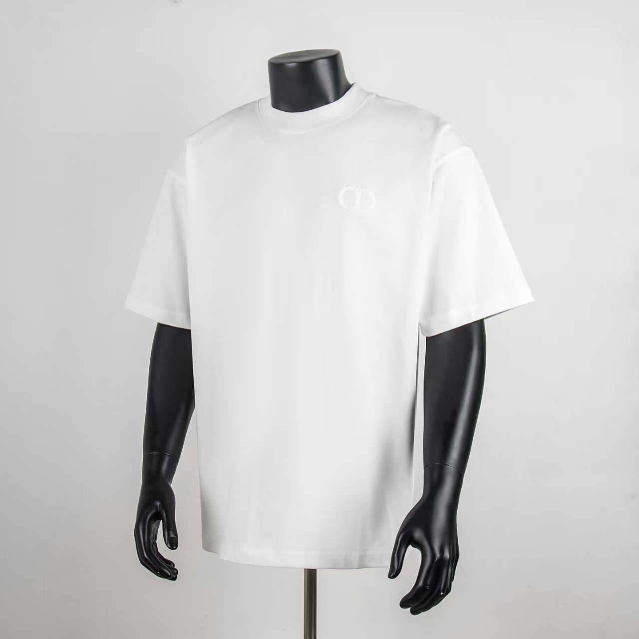 Dior Tonal CD Logo T-Shirt Black 9007 H110