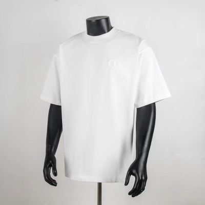 Dior Tonal CD Logo T-Shirt Black 9007 H110 01