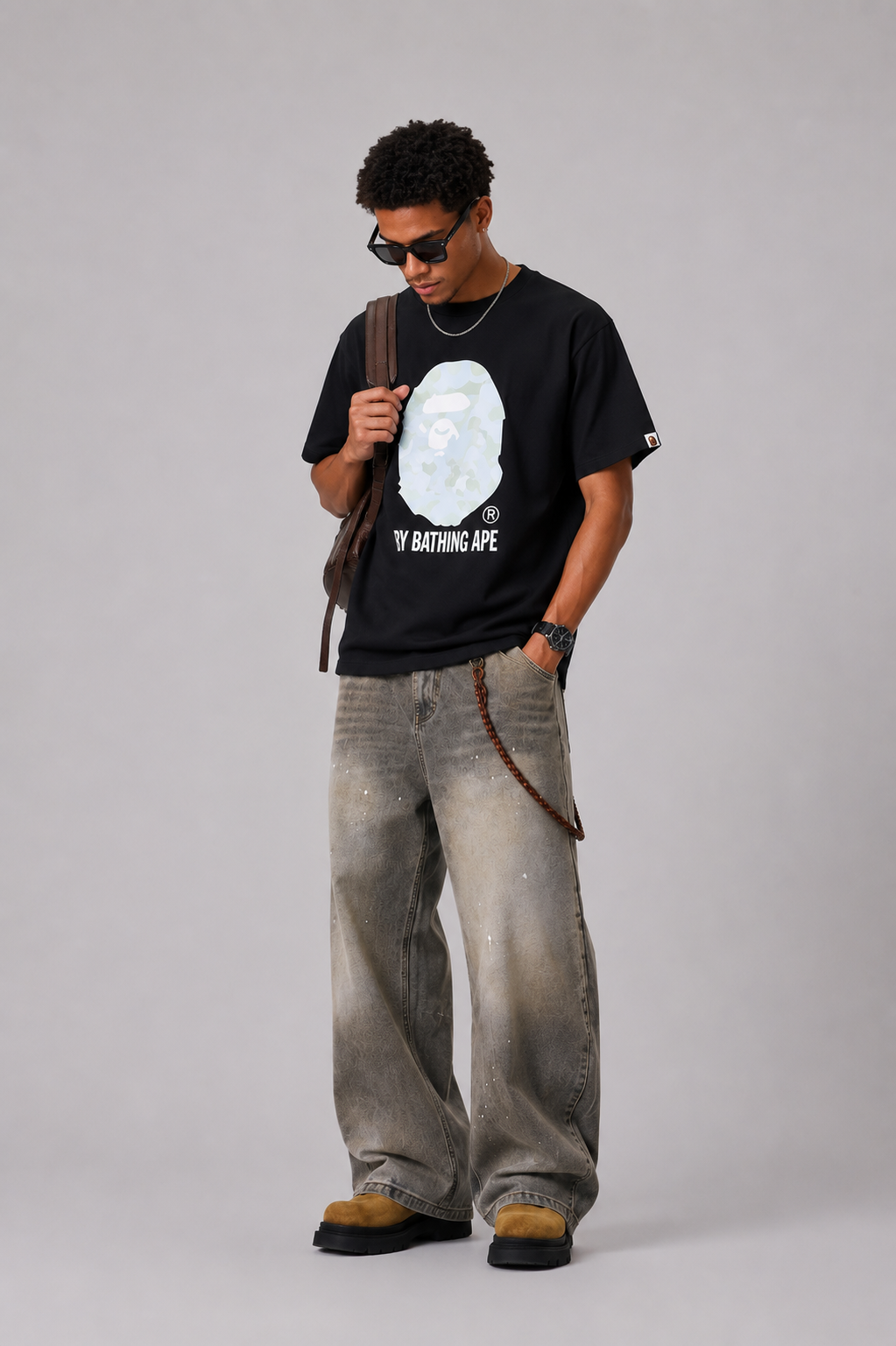 BAPE 26ss Ape Head T-Shirt Macaron