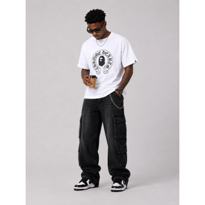 BAPE X Chrome Ape Head T-Shirt 01