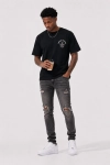 Chrome Hearts Sanskrit Cross Embroidery Short Sleeve T-Shirt Black h160