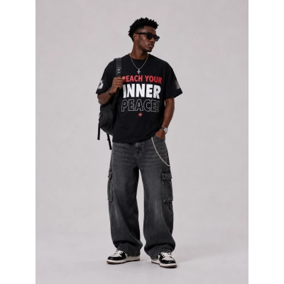 Hellstar Washed Black T-Shirt 697 P140 01