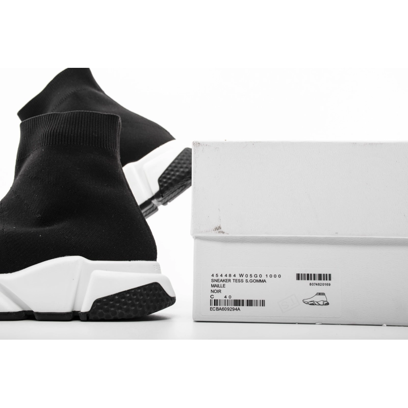 Balenciaga Speed Recycled Black White 587280W2DBQ1015