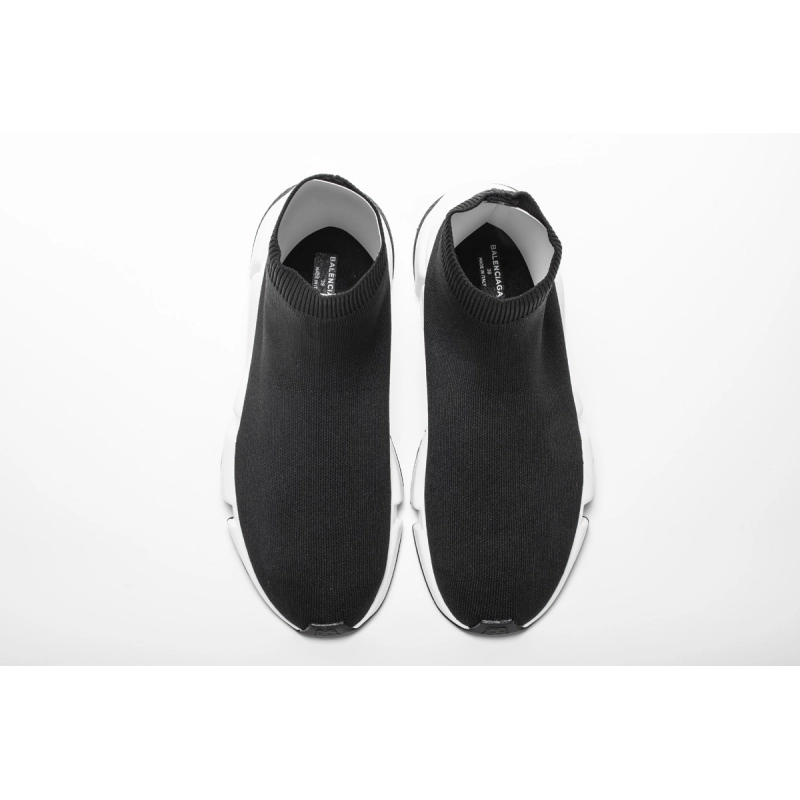 Balenciaga Speed Sock Slip-On Black (Red Logo) 530353 W05GB 1000