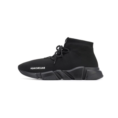 Balenciaga Speed Trainer Lace Up Black 560236W1HP01000 01