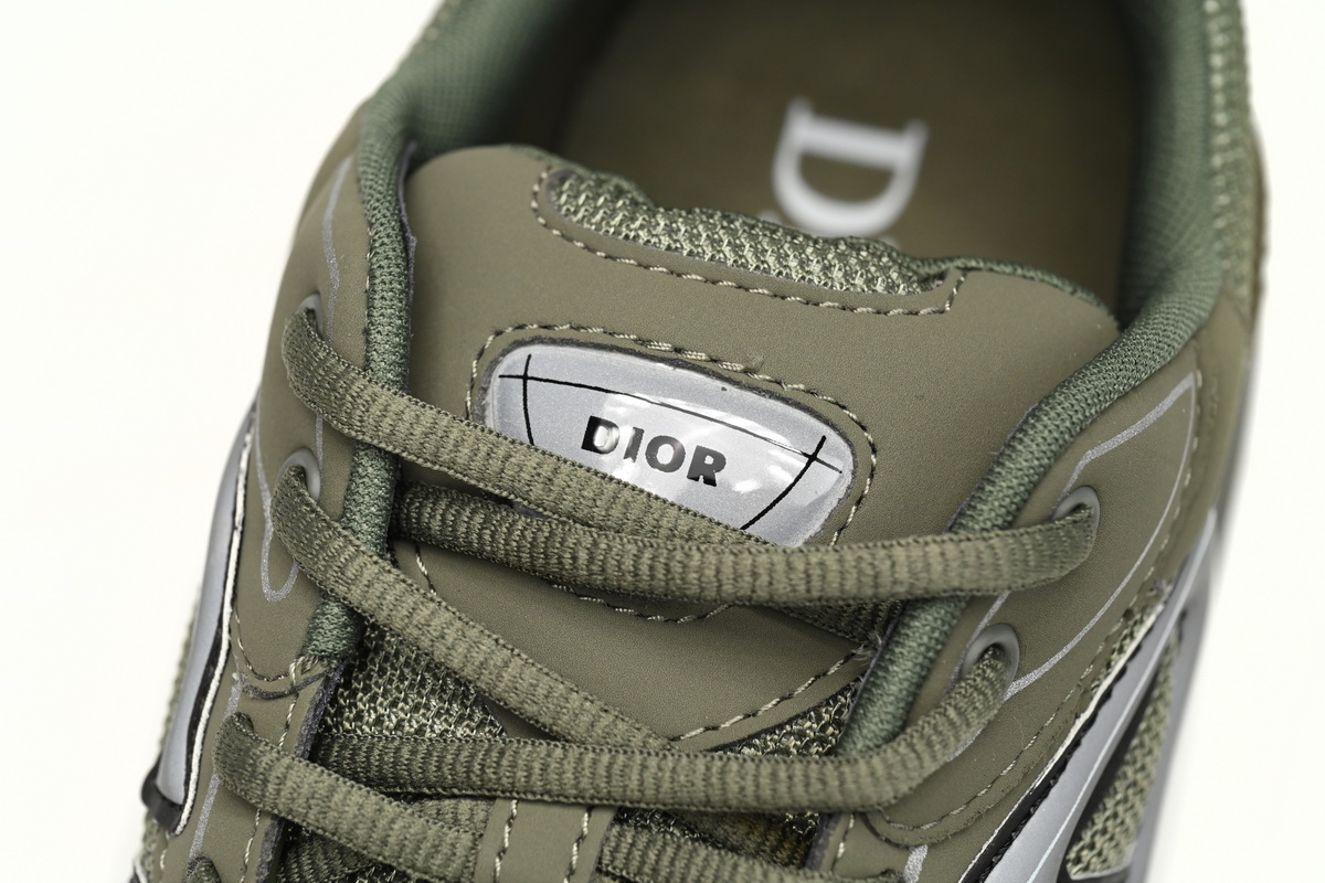 Dior B30 Sneakers Olive Color 3SN279ZMA-16140