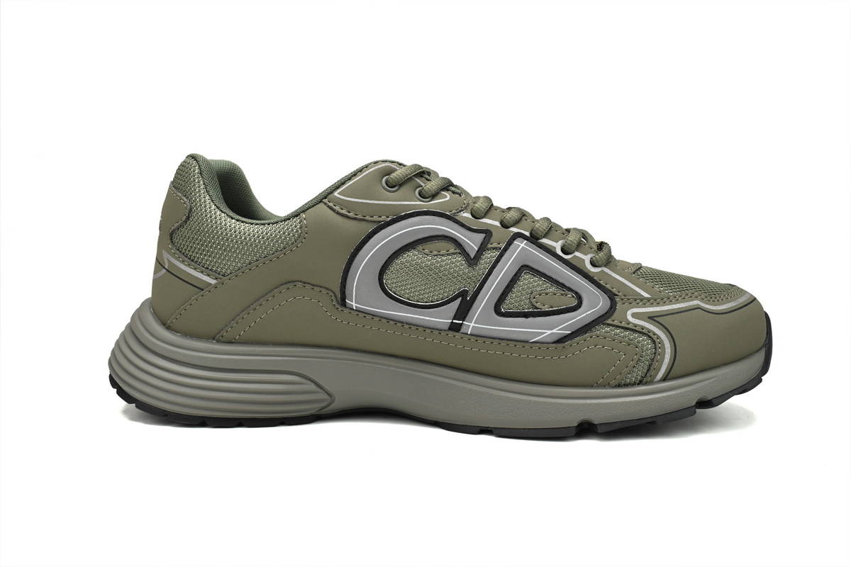 Dior B30 Sneakers Olive Color 3SN279ZMA-16140