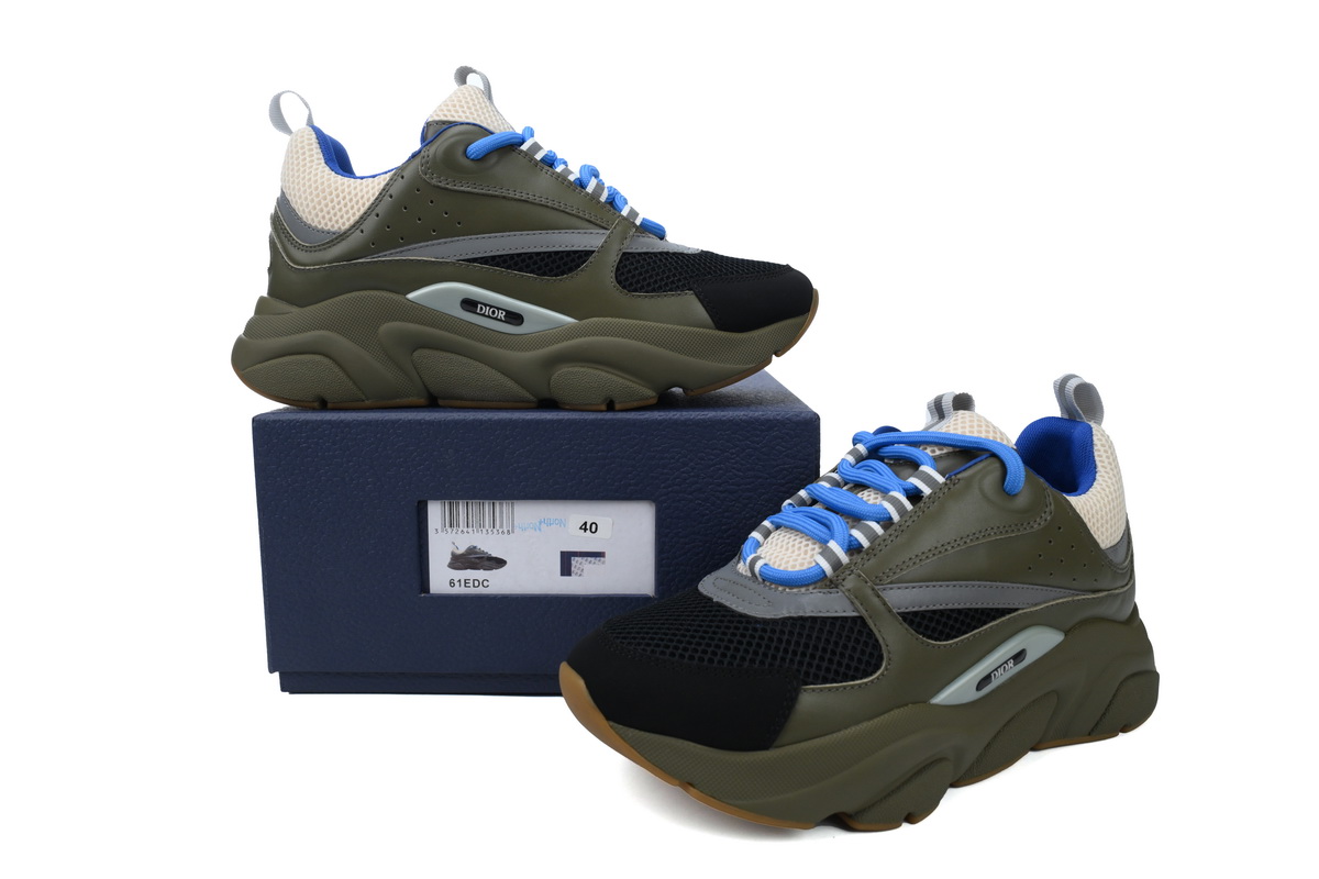 Dior B22 Sneakers Cream Olive Green