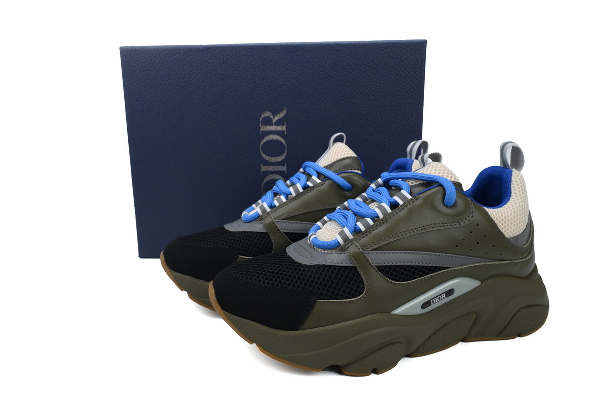 Dior B22 Sneakers Cream Olive Green