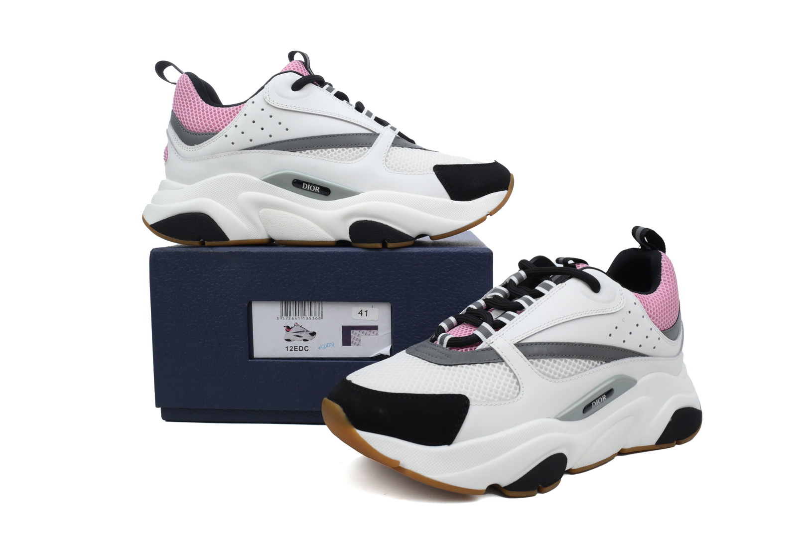 Dior B22 Sneakers Cream Pink Gray