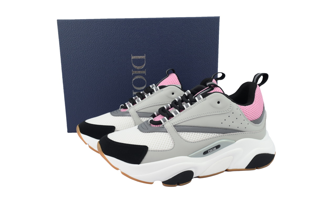 Dior B22 Sneakers Cream Pink Gray 2
