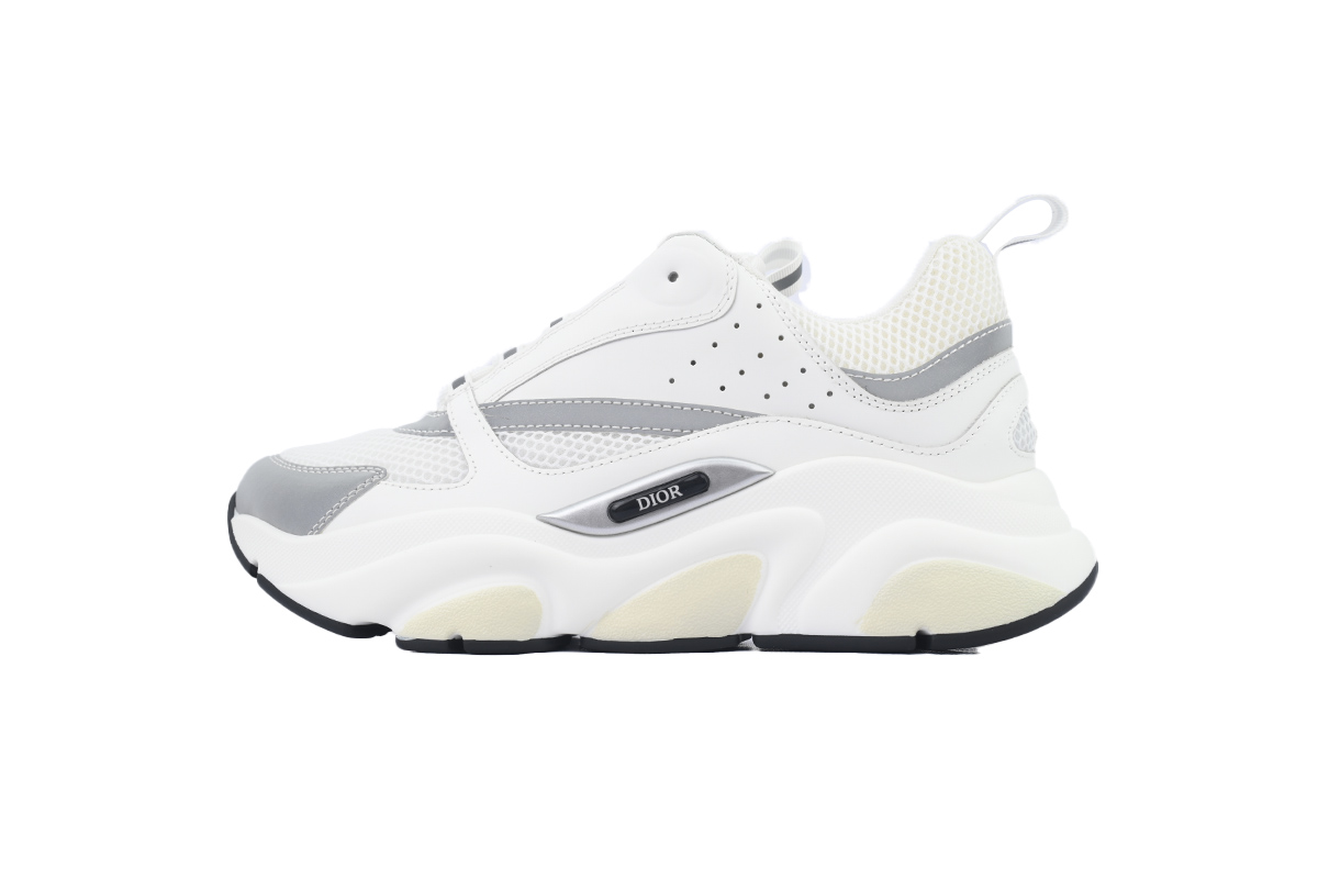 Dior B22 Sneakers Rice White Gray 3SN231YJG_H000