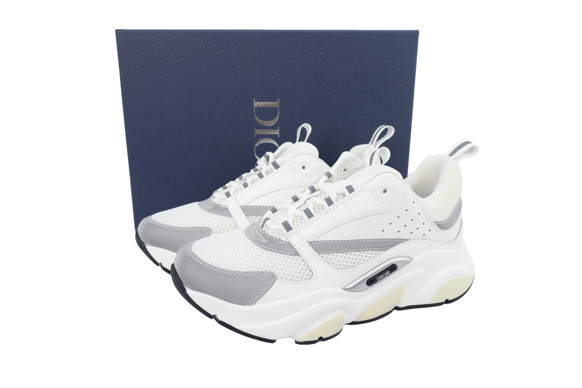Dior B22 Sneakers Rice White Gray (GD) 3SN231YJG_H000