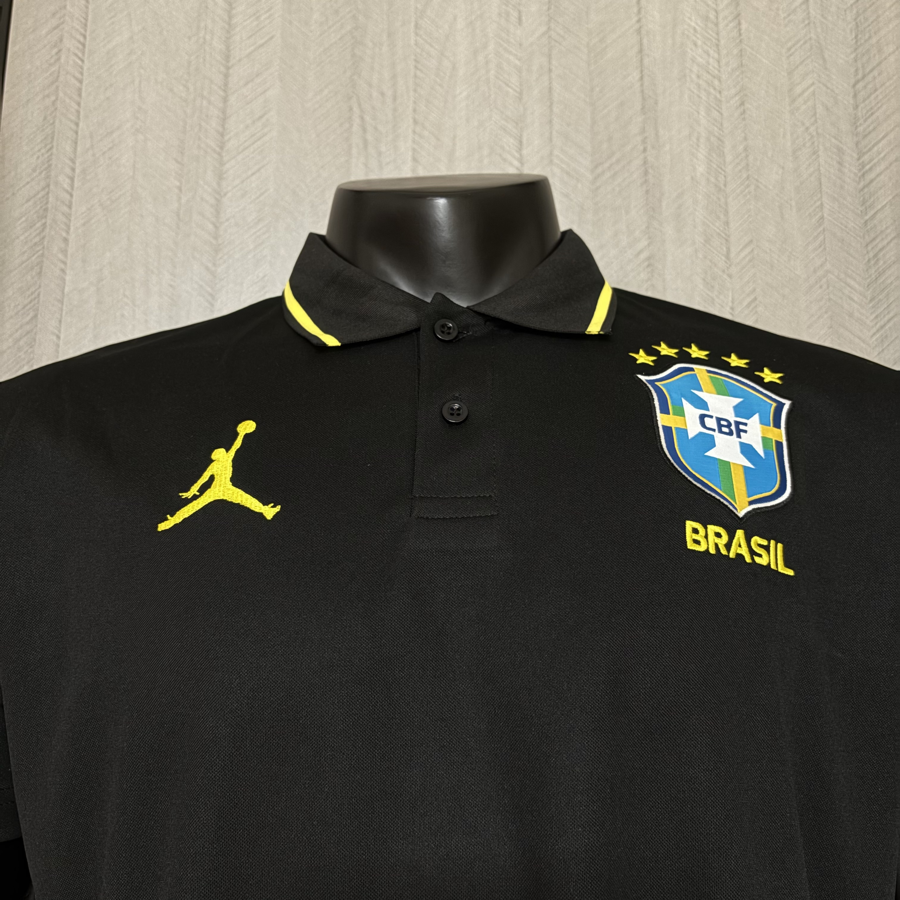 Brazil 2026 Fan Polo Black Jersey