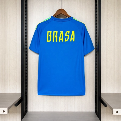 Brazil 2026 Fan Training Blue Jersey 02