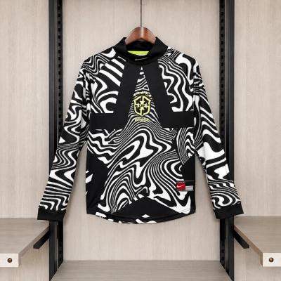 Brazil 2026 Long Sleeve Goalkeeper Jersey 01