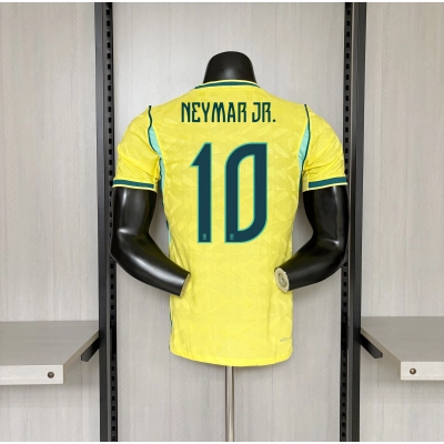 Brazil 2026 Player Version Home NEYMAR IS BACK Jersey 01