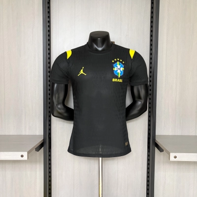Brazil 2026 Player Version Training Kit Black Jersey 01