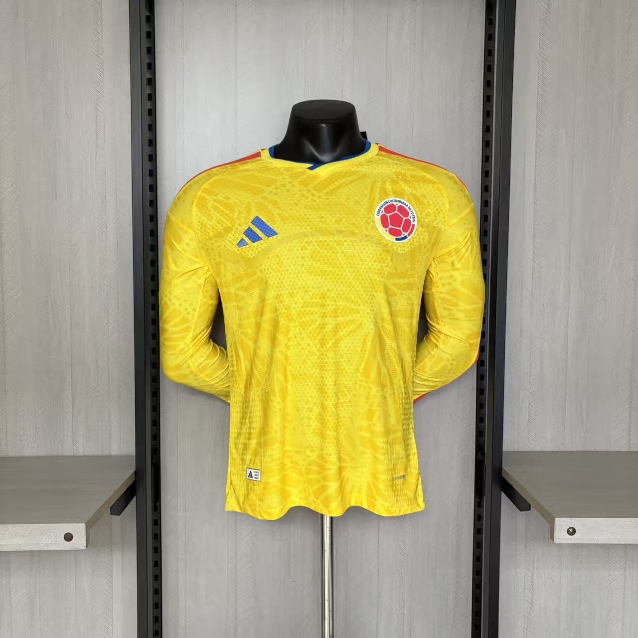 Colombia 2026 Player Version Long Sleeve Home Jersey