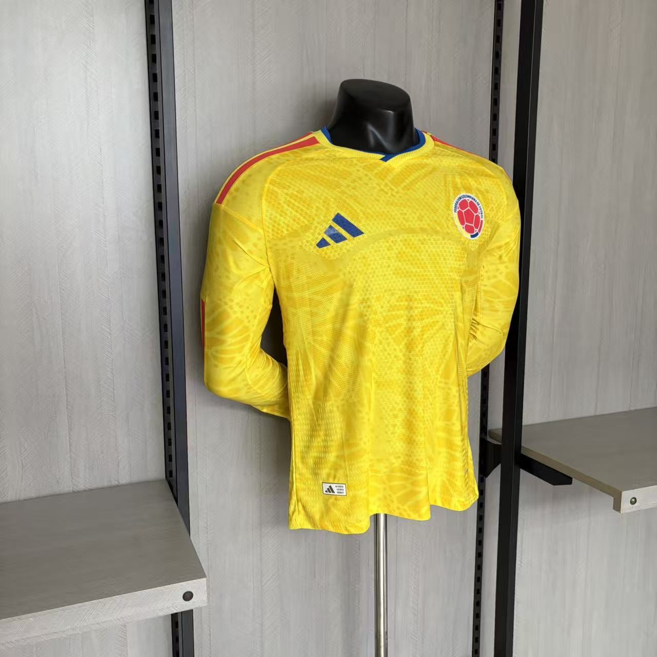 Colombia 2026 Player Version Long Sleeve Home Jersey