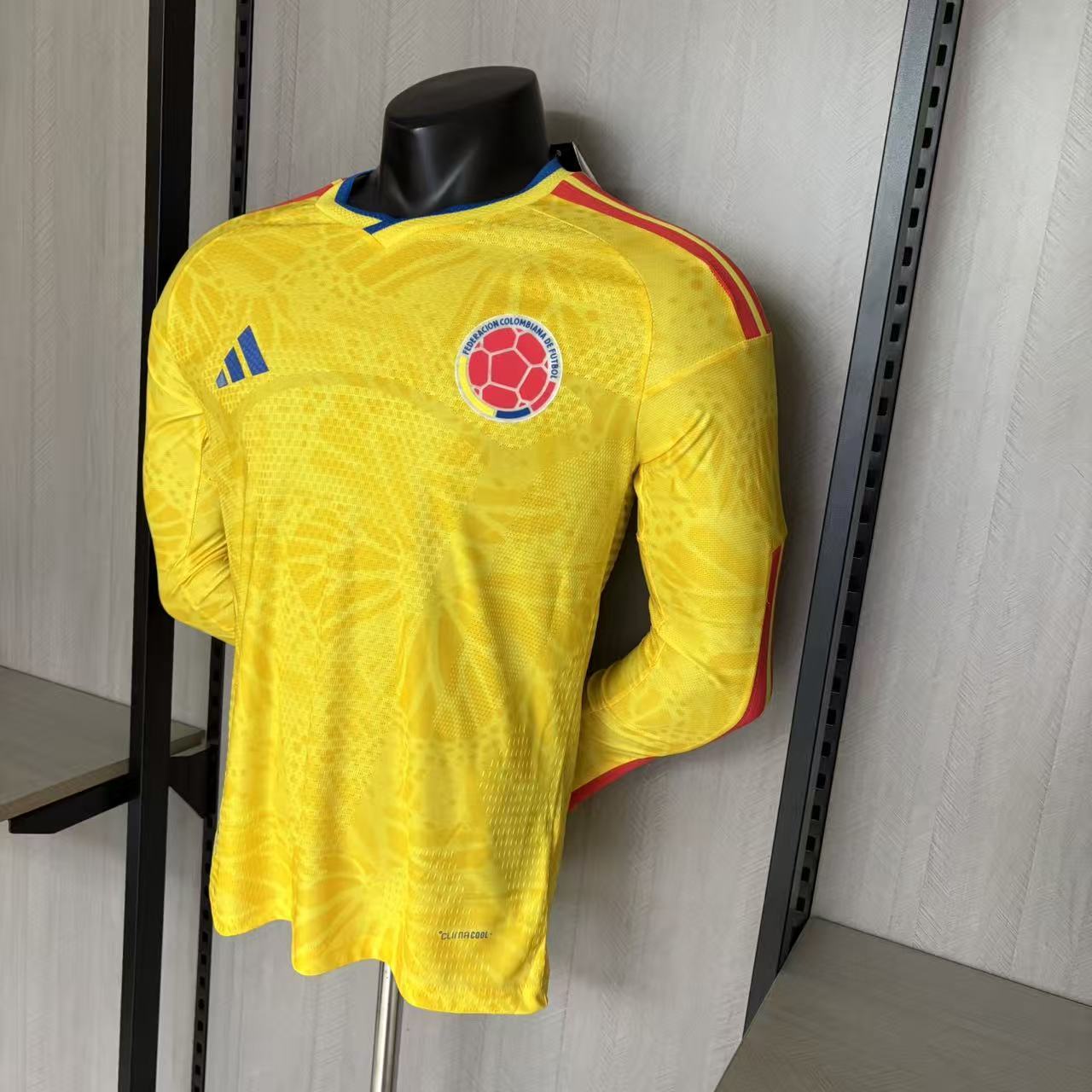 Colombia 2026 Player Version Long Sleeve Home Jersey