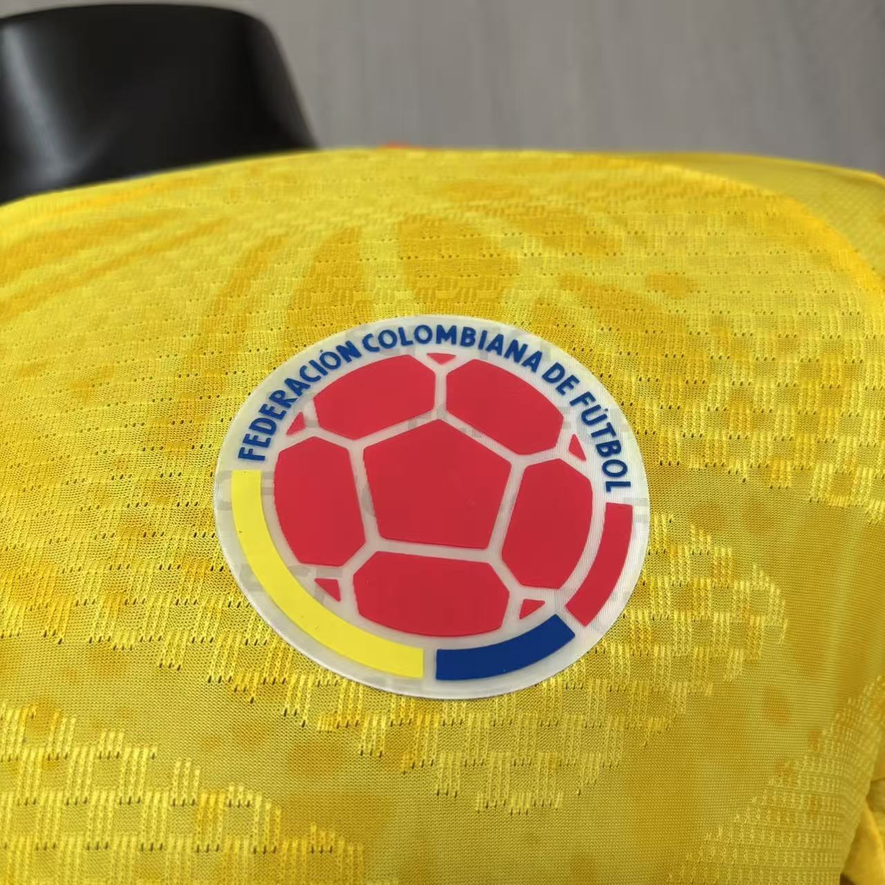 Colombia 2026 Player Version Long Sleeve Home Jersey