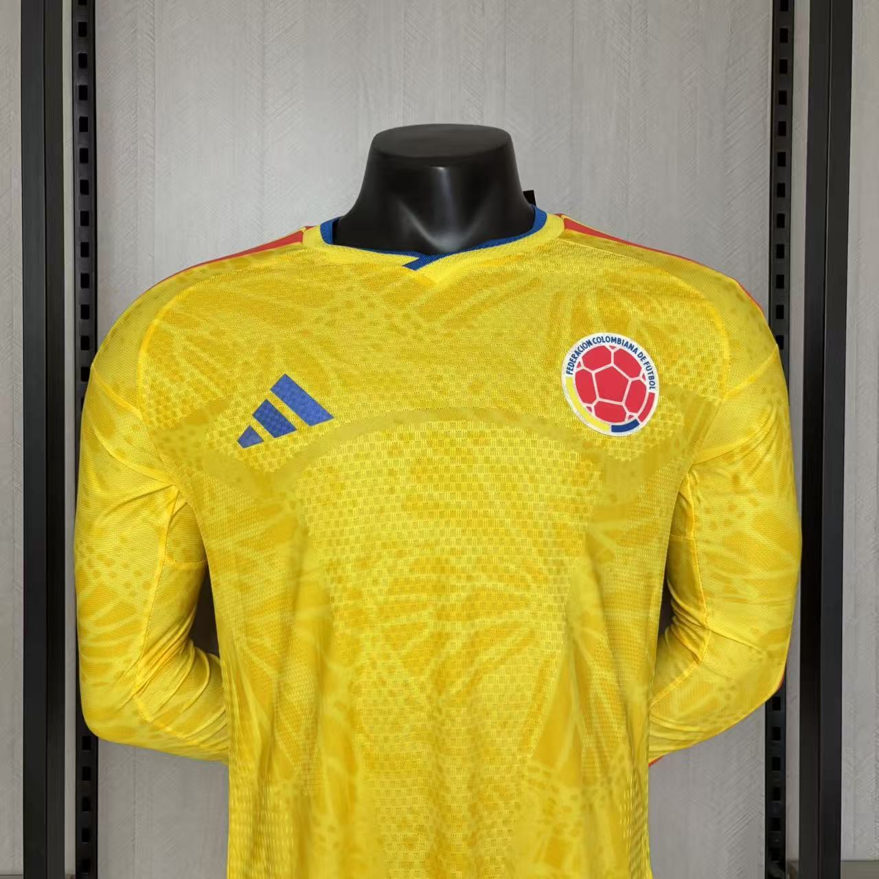 Colombia 2026 Player Version Long Sleeve Home Jersey