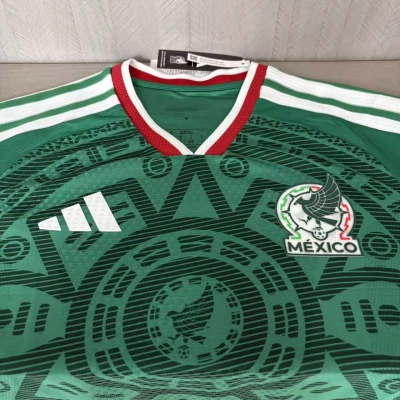 Mexico 2026 Player Version Long Sleeve Home Jersey 02