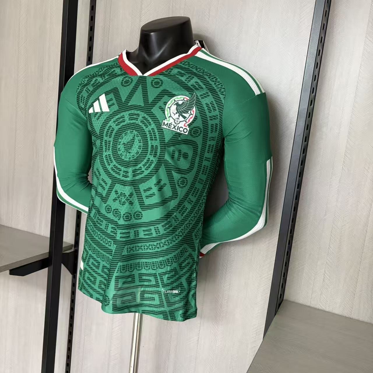 Mexico 2026 Player Version Long Sleeve Home Jersey