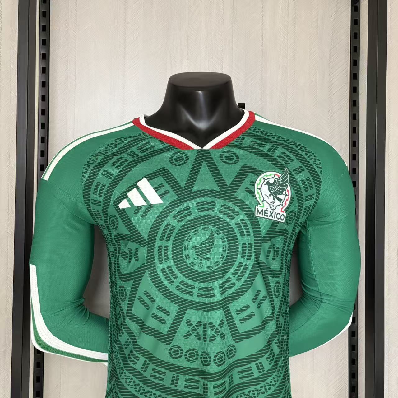 Mexico 2026 Player Version Long Sleeve Home Jersey