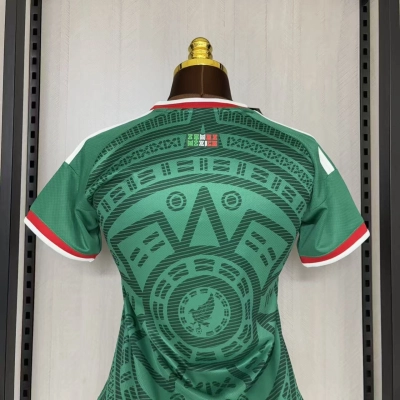 Mexico 2026 Women's Short Sleeve Home Jersey 02