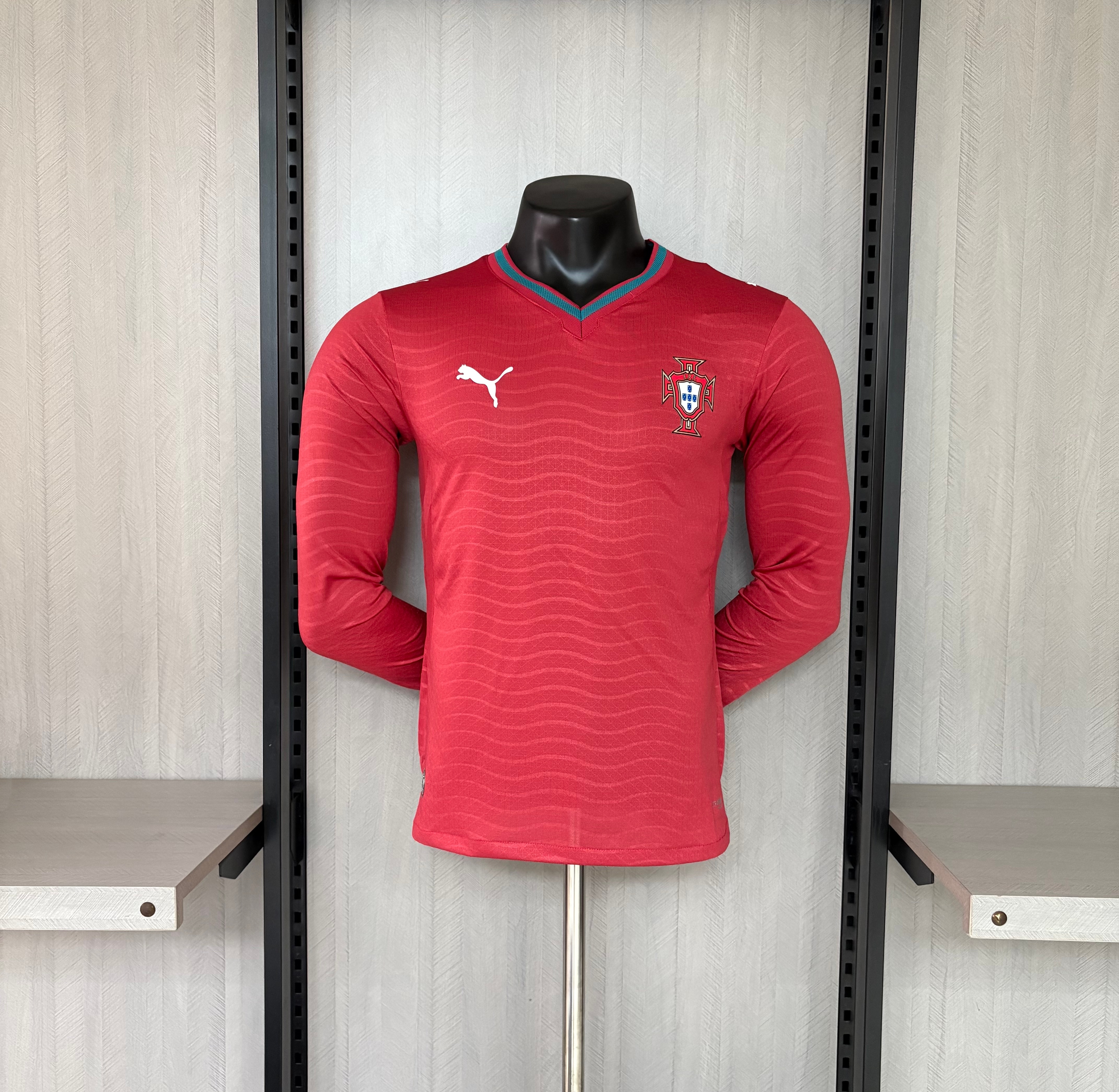Portugal 2026 Player Version Long Sleeve Home Jersey