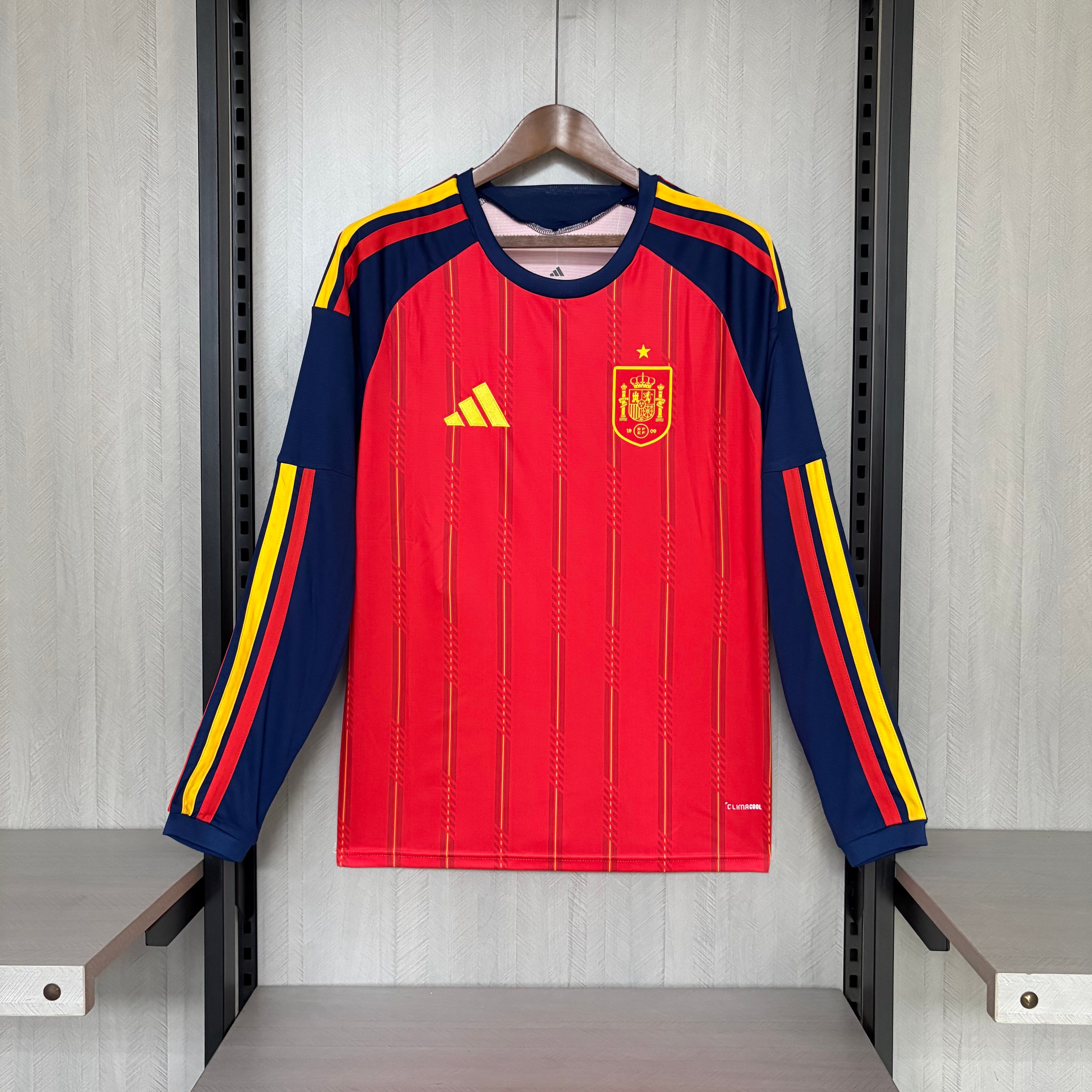 Spain 2026 Fan Long Sleeve Home Jersey