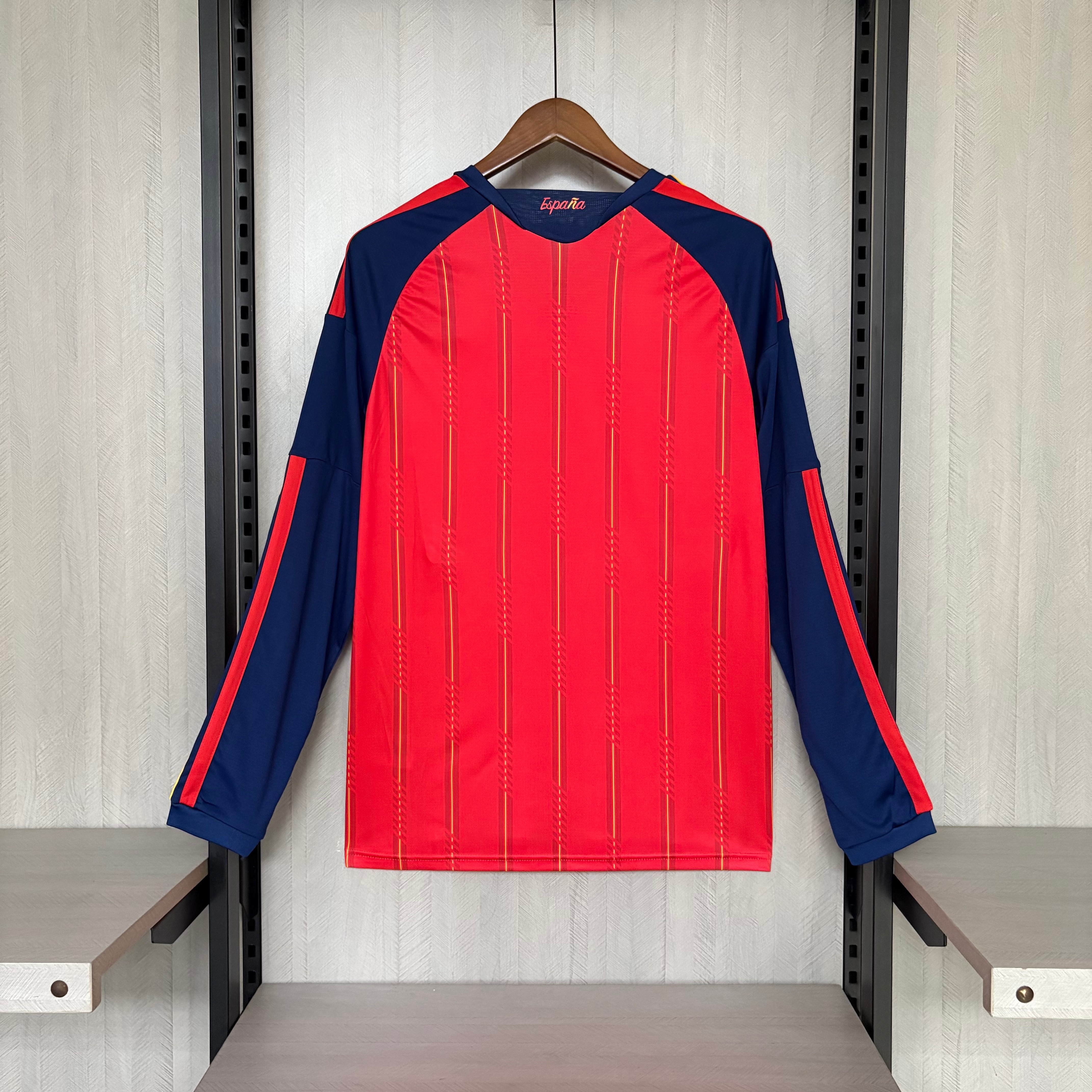Spain 2026 Fan Long Sleeve Home Jersey