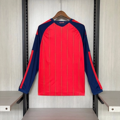 Spain 2026 Fan Long Sleeve Home Jersey 02