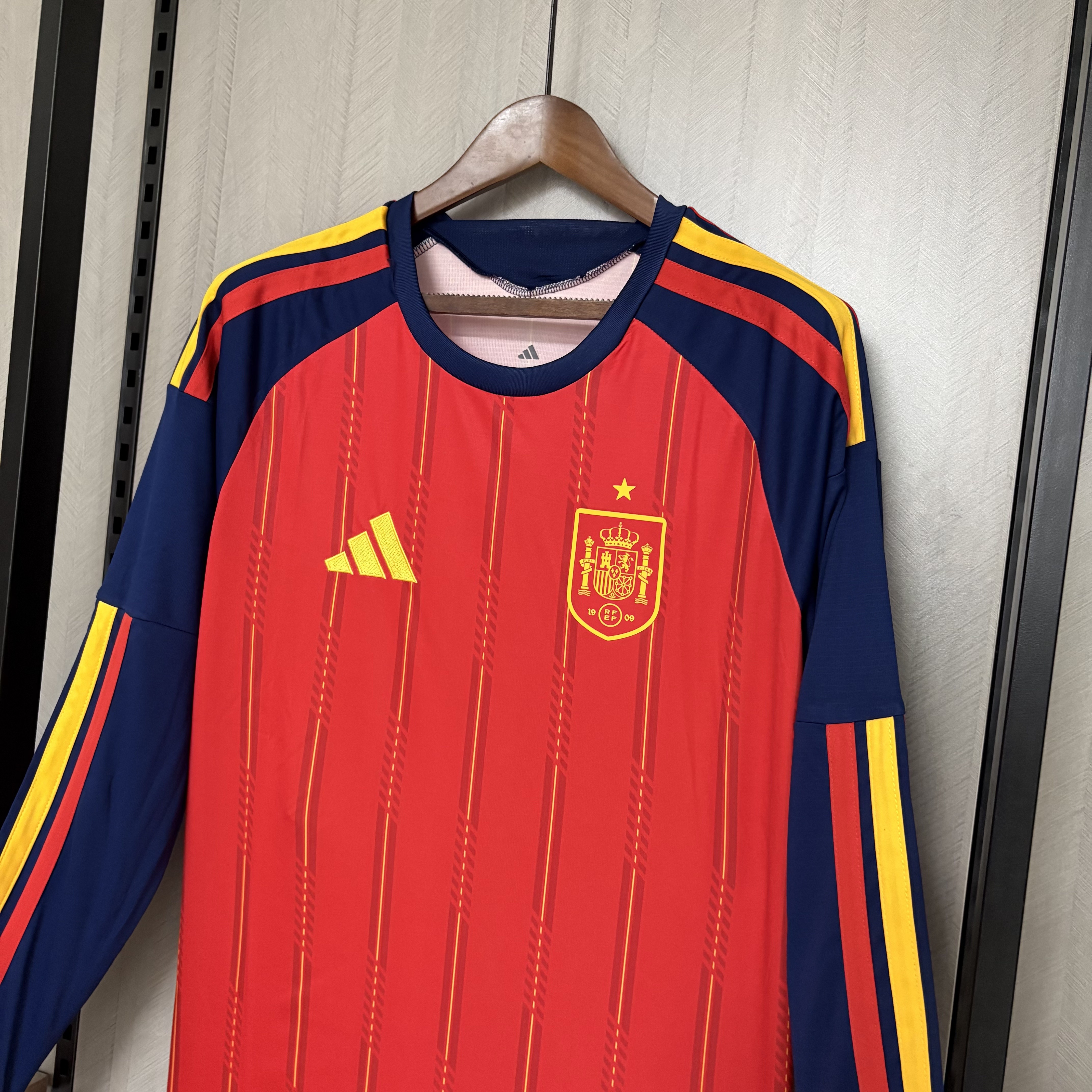Spain 2026 Fan Long Sleeve Home Jersey
