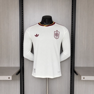 Spain 2026 Player Version Long Sleeve Away Jersey 01
