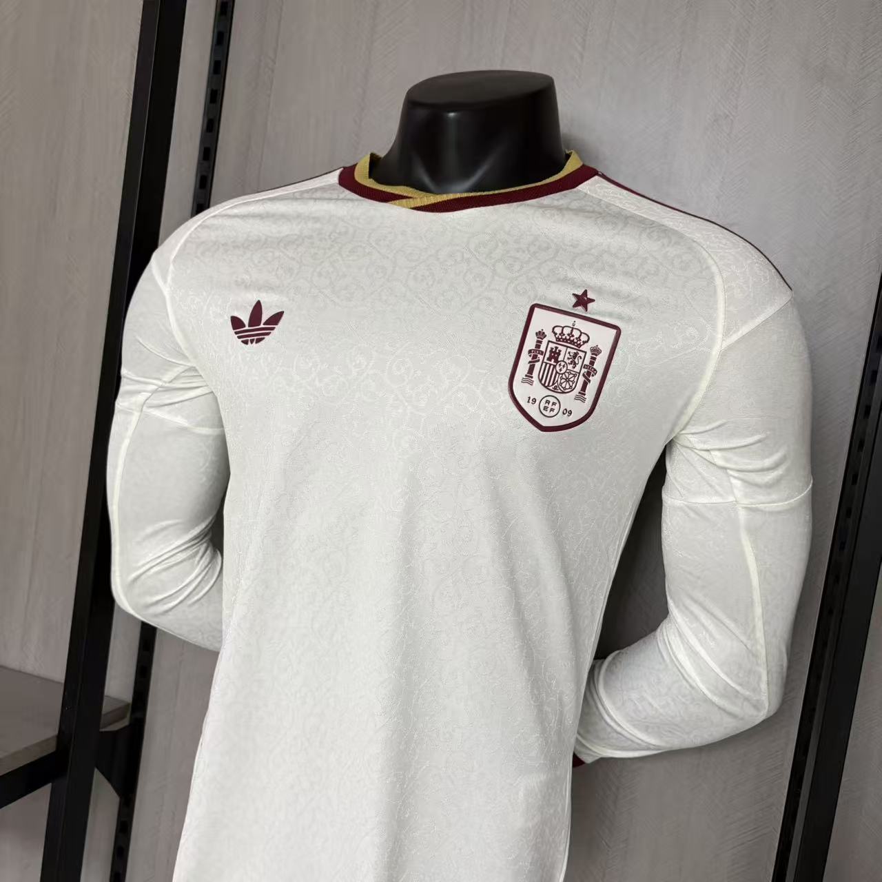 Spain 2026 Player Version Long Sleeve Away Jersey