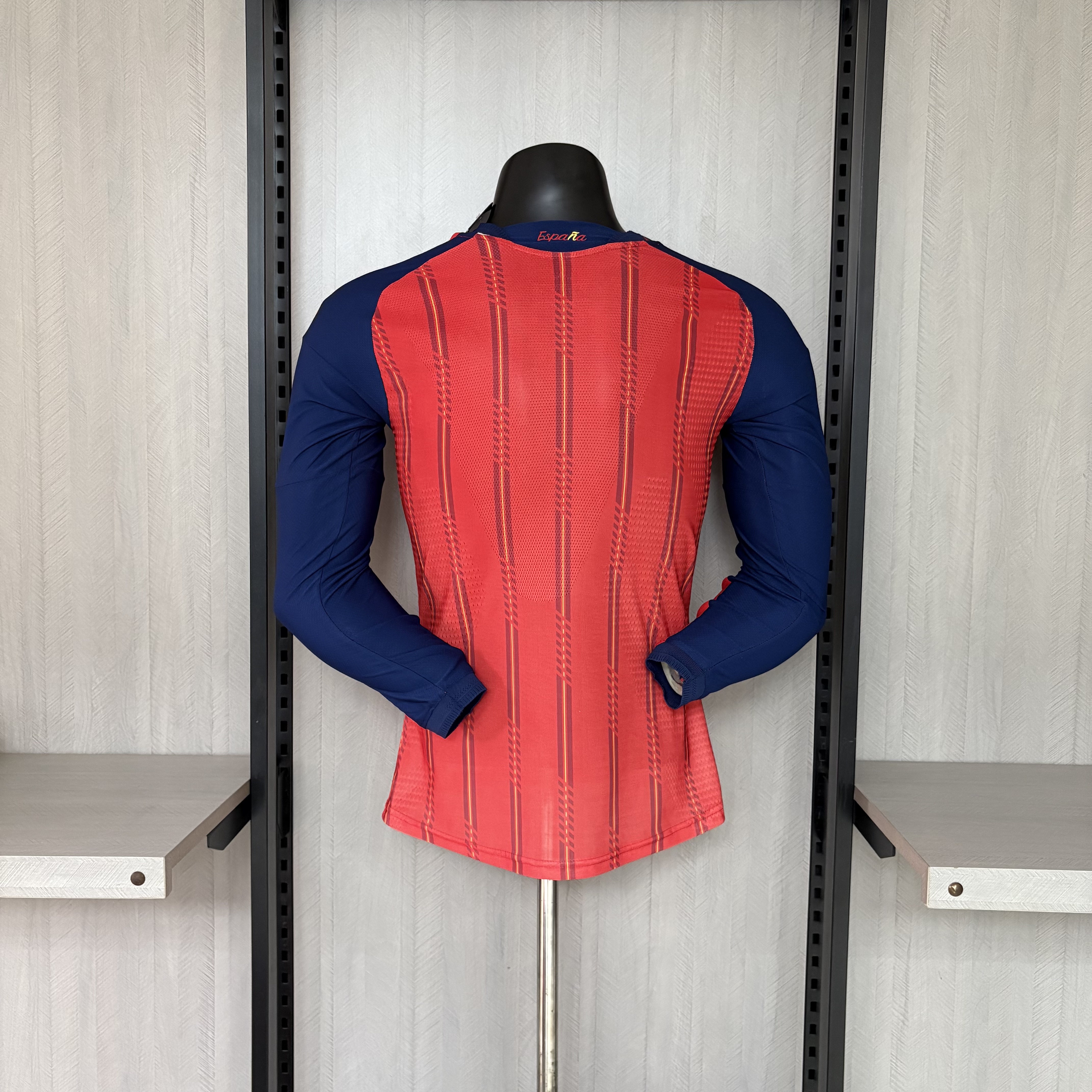 Spain 2026 Player Version Long Sleeve Home Jersey
