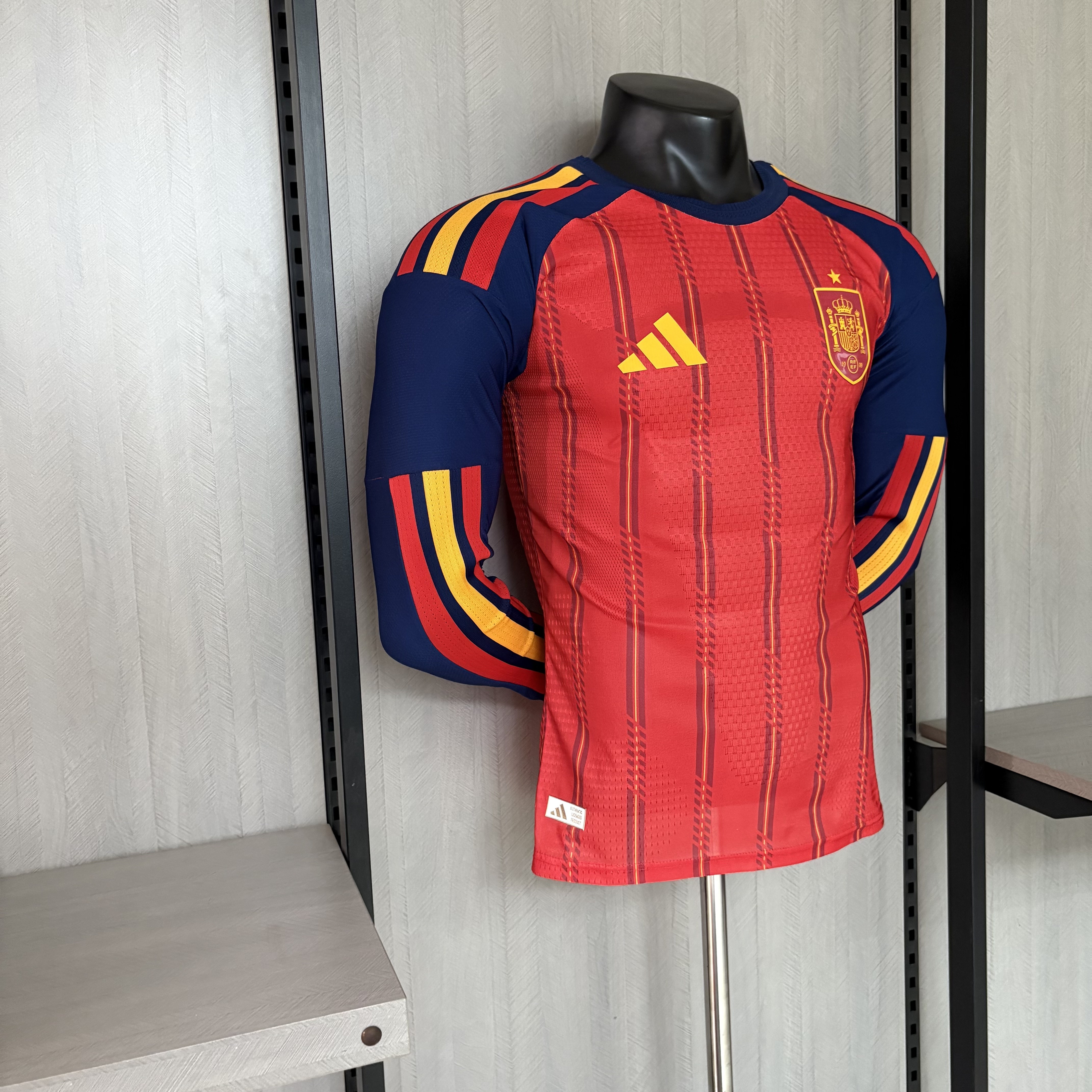 Spain 2026 Player Version Long Sleeve Home Jersey
