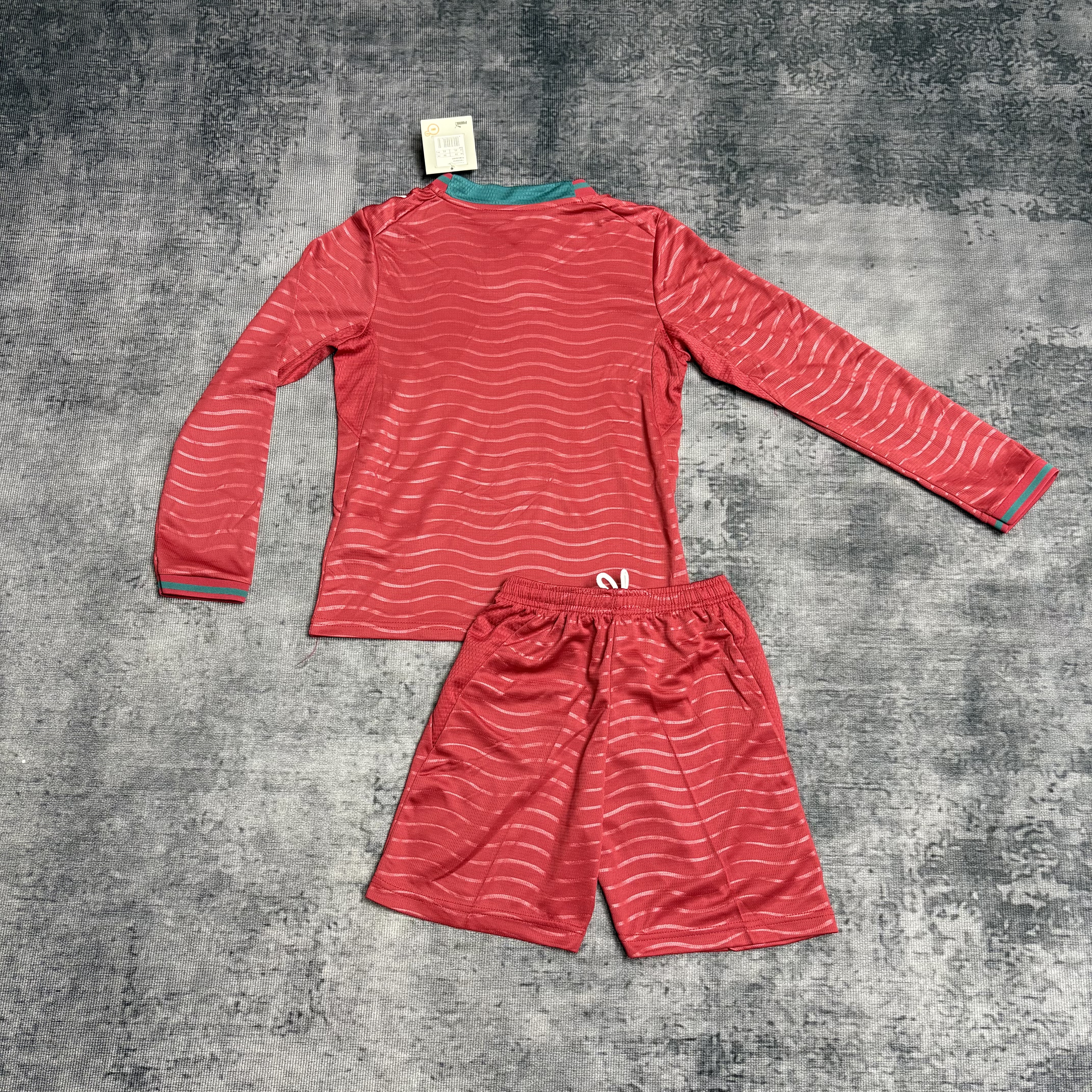  Portugal 2026 Kids long-sleeved home jersey