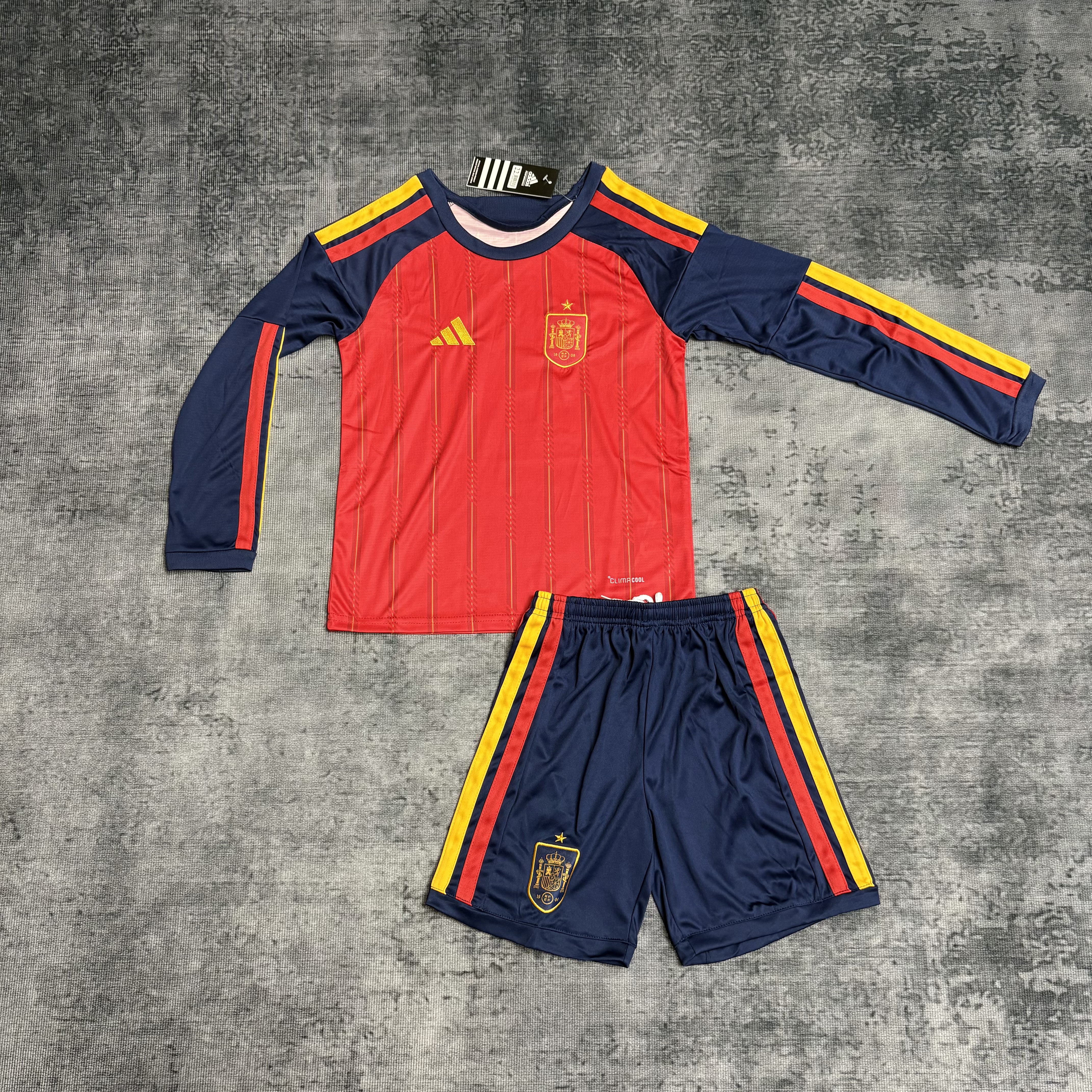  Spain 2026 Kids long-sleeved home jersey
